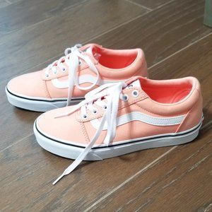 VANS WOMENS  SNEAKER - PEACH and WHITE